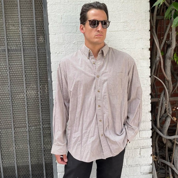 Polo Ralph Lauren Other - Vintage Joseph abound Striped utility button up shirt sz L